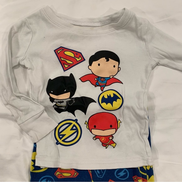 Justice League America Baby Boy Superhero Pajama - 18-24 Months - Picture 2 of 5